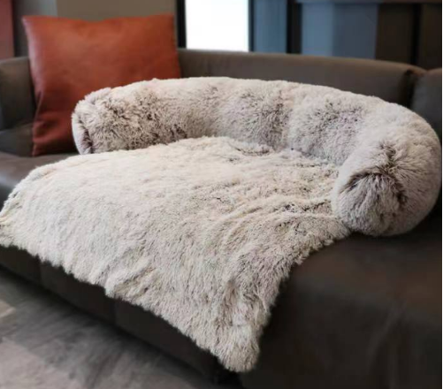 Calming Pet Bed and Sofa Protector for Dogs and Cats